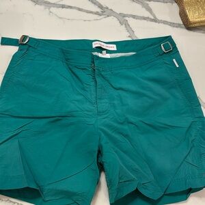 Gently worn men's Orlebar Brown green swim suit size 34